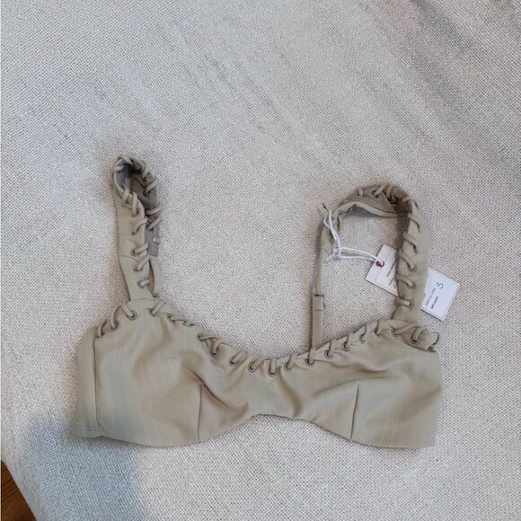 Good American Whip Stitch Sweetheart Bikini Top Small - Picture 2 of 6
